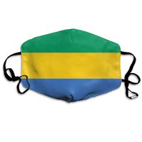 NUNOFOG Flag of Gabon Unisex Safety Masks Washable and Reusable Cleaning Gardening Dust Respirator Mouth Masks for Men Women One Size