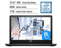 Dell Inspiron 15.6" LED-Backlit HD Touchscreen Laptop, Intel Core i5-7200U Dual-Core Processor Up to 3.10 GHz, 8GB Memory, 1TB Hard Disk Drive, 802.11b/g/n, Bluetooth, Windows 10 Home, Black