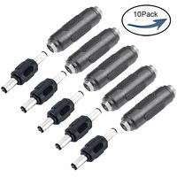 10PCS Lime2018 DC Female to Female And Male to Male Connector 5.5mm x 2.1mm 12V 5A Power Cable Jack Adapter，DC Power Jack Plug Adapter for CCTV Home Security Surveillance