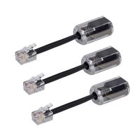 Telephone Cord Detangler, Anti-Tangle Telephone Cord Untangler 360 Degree Rotating Swivel Cord Telephone Accessory - 3 Pack