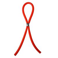 Men's Pleasure Band Adjustable Silicone Red Cord with Stainless Steel Hour Glass or Tension Control Tight Accurate fit