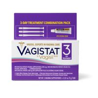 Vagistat 3 Day Yeast Infection Treatment for Women, Helps Relieve External Itching and Irritation - 2% External Miconazole Nitrate Cream with 3 Disposable Suppositories and Applicators
