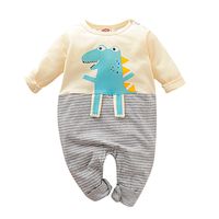 Sharemen Newborn Baby Boy Girl Letter Long Sleeve Romper Bodysuit Outfit Clothes (12-18Months, Yellow27)