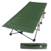 REDCAMP Folding Camping Cots for Adults Heavy Duty, 33" Extra Wide Sturdy Portable Sleeping Cot for Camp Office Use, Green Larger
