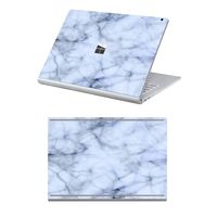 MasiBloom Full Body Protector Sticker Decal Protective Laptop Cover Skin for 15" 15 inch Microsoft Surface Book 2 (2017 Released) (for 15" Surface Book 2, Marble- Blue with Black)