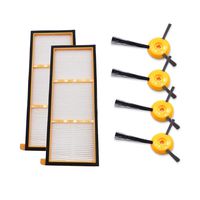 youeneom Sweeping Robot Accessories2*Filter+ 4*Side Brushlter for Shark ION RV700 RV720 RV750 RV750C RV755 New (A)