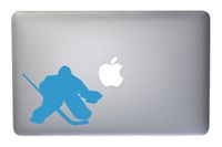 Hockey Goalie Vinyl Decal for MacBook, Laptop or Other Device 5 Inch (ice Blue)