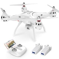 Syma X8PRO GPS RC Drone with FPV Adjustable Wide-Angle 720P HD Camera Live Video, White