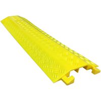 EZ Runner PVC Drop Over Cable Ramp - 2 Channel - Yellow