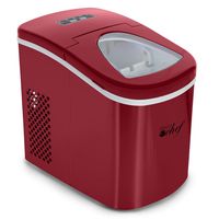 Deco Gear Rapid Electric Party Ice Maker Compact Top Load 26 Lbs. Per Day Capacity Great For Hosting Never Run Out Of Ice Again (Red)