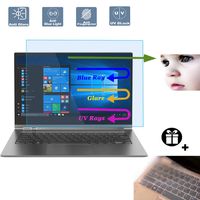 2 Pack Anti Blue Light Anti Glare Screen Protector and Clear Keyboard Cover Fit 13.9" Lenovo Yoga 930 C930 2-in-1 Touch-Screen, Eyes Protection Filter Reduces Digital Eye Strain Help You Sleep Better
