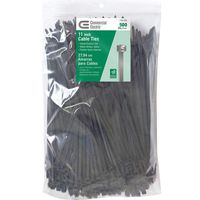 11 in. UV Cable Tie - Black (500-Pack)