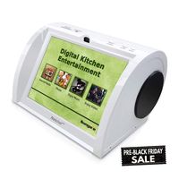 Kitchen Radio, Counter-top Entertainment Center, Hi-Fi Speakers, Audio Book, 15K+ Radio Stations, Streaming Videos, Movies, Music, Auto Wi-Fi, Social Media, Recipes, 8"Touch Panel