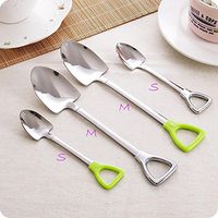 AMdinghaonuo Creative Unique Shovel Small Spoon Coffee Stirring Kitchen Tools 4PCS