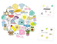 Vsco Girl Stickers for hydroflasks,Vsco Stickers for Water Bottles,Meme Stickers for Laptop,Phone,Aesthetic Stickers for Luggage,Hydro Flask Stickers Extra Durable(35PCS)