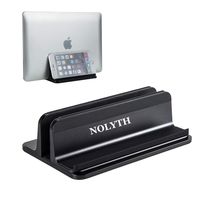 NOLYTH Vertical Laptop Stand Dock 2-in-1 Adjustable Laptop Stand Holder Compatible with MacBook Air/Pro/Cell Phone/Tablet/Laptops/Surface