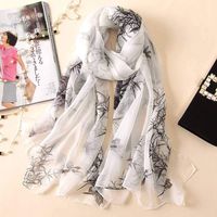 Hqysjin Ladies Silk Scarves Printed Shawl Wild Beach Towel,one,175110cm