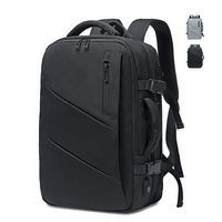 FENGDONG Business Backpack Durable Travel,Laptop Backpack fits 15.6 inches Laptop and Notebook with USB Charging Port for Men and Women Black