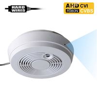 AHD-402H 1080P 2.0MP HD Spy Hidden AHD/CVI/CVBS (Composite Video) Side-View Fake Smoke Detector Camera with 940nM Pinhole Lens
