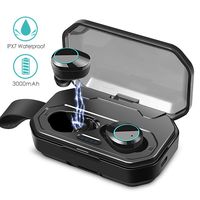 Ture Wireless Earbuds, Touch Control TWS Bluetooth 5.0 Stereo Hi-Fi Sound IPX7 Waterproof Earbuds with 3000mAh Charging Case, Noise Cancelling Wireless Headphones