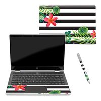 Mightyskins Skin Compatible with Hp Pavilion X360 14" (2018) - Tropical Stripes | Protective, Durable, and Unique Vinyl Decal Wrap Cover | Easy to Apply, Remove, and Change Styles | Made in The USA