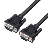 DTECH 5 Feet DB9 9 Pin Serial Cable Male to Male RS232 Straight Through Cord