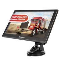 CARRVA 2020 9inch Car GPS Navigation for Car, with Truck Navigation Voice Steering Reminder System, Current Speed Display, Truck Length, Width and Height Settings, Speed Camera prompts