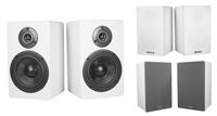 2 Rockville RockShelf 58W 360W White 5.25" Home Theater Bookshelf Speakers/8 Ohm