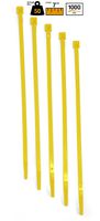 BuyCableTies 7" Standard Indoor Cable Ties - 50 lb Rated - Made in USA - Yellow - 1000 per bag