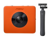 MADV XiaoMi Madventure 360 Camera, 4K Video, 24MP Photo, Waterproof, Selfie-Stick and Tripod Included