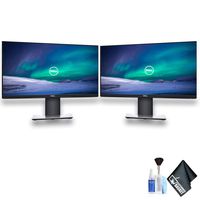 Dell P2219H 21.5" 16:9 Ultrathin Bezel IPS Monitor Dual Monitor Set With Deluxe Cleaning Kit