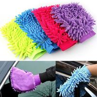 SODIAL(R) Microfiber Car Kitchen Household Wash Washing Cleaning Glove