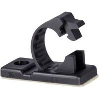 EopZolTM Adhesive Cable Clips Fixed Clamps w/Optional Screw Mount 0.3" - 25PK