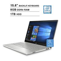 2020 HP Pavilion 15.6 Inch Touchscreen Laptop, Intel 4-Core i5-8265U up to 3.9 GHz, Intel UHD 620, 8GB RAM, 1TB HDD, Backlit Keyboard, WiFi, Bluetooth, HDMI, Windows 10 (Renewed)