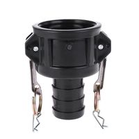 OTGO 1pc 275 330 Gallon IBC Tote Tank Drain Adapter 2" Cam Lock to 1.5" Garden Hose (Outlet Diameter: 38mm(1.5"))