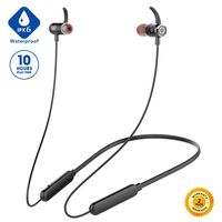 [Newest 2020]Bluetooth Headphones,Premium 10Hrs Playtime Neckband Wireless 5.0 Earbuds Sport Magnetic Earphones w/Mic,Waterproof IPX6,Deep Bass Earbuds for Workout Running Gym,Noise Cancelling (Black)