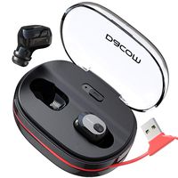 DACOM Wireless Bluetooth Earbuds with Microphone in-Ear HiFi Stereo Sound,One-Step Pairing Earbuds Wireless Headphones with【 1100mAh Portable Charging Case】 72 Hours Playtime
