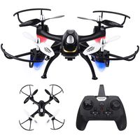 Quadcopter Drone with Camera for Adults,EACHINE E33C RC Drone with 2.0 MP HD Camera with Large Size 2.4G 4CH 6-Axis Black RTF-3D Flips, One-Key Rutrn, Headless Mode, LED Light, Speed Control