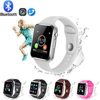 Smart Watch,GL Bluetooth Smart Watch Touch Screen Sport Smart Wrist Watch, Fitness Tracker Camera Pedometer SIM TF Card Slot Compatible Samsung Android iPhone iOS Kids Women Me (White)
