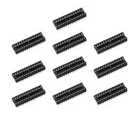 flashtree 10pcs DIP28 IC Socket DIP Sockets Solder Tail 28 pin 0.3" for atmega328p-pu...