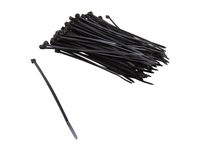 Nippon Labs Labs CT-6INT-BK 6" Intermediate Cable Ties, 100 Pieces/Bag, Black
