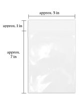 Golden State Art, Pack of 100, Acid-Free 5 1/4 X 7 1/8 inches Crystal Clear Sleeves Storage Bags for 5x7 Photo Framing Mats Mattes