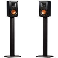 ECHOGEAR Bookshelf Speaker Stand Pair - Heavy Duty MDF Energy-Absorbing Design - Works with Klipsch, Polk, JBL & Other Bookshelf Speakers - Includes Cable Management Channel & Carpet Spikes