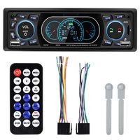 4 × 60W Car Radio Stereo Single Din Dual USB Bluetooth MP5 Player Hands-Free Car Stereo Support MP3/MP5/USB LCD Display with Remote Control