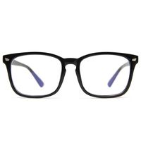 IFHTech Blue Light Blocking Glasses, Anti Eye Strain Headache (Sleep Better),Computer Reading Glasses UV400 Transparent Lens (Black)