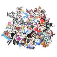 60pcs Alice in Wonderland 90s Art Print Home Decor Wall Notebook Phone Luggage Laptop Scrapbooking Album Sticker