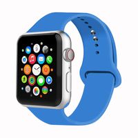 IYOU Sport Band Compatible with Watch Band 38MM 42MM 40MM 44MM, Soft Silicone Replacement Sport Strap Compatible with 2018 Watch Series 5/4/3/2/1(Royal Blue,42MM, M/L)