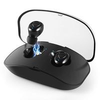 Wireless Earbuds, Bluetooth Headphones V4.2 Mic Earpieces True Wireless Stereo Hands Free Call in Ear Sweatproof Sport Earphones Headset with Charging Box