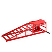 9TRADING Auto Car Truck Service Ramps Lifts Heavy Duty Hydraulic Lift Repair Frame Red