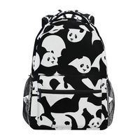 Travel Backpack Fits 15 Inch Laptop Slim Waterproof Durable Casual Daypack For Women Men Pandas College Schoolbag